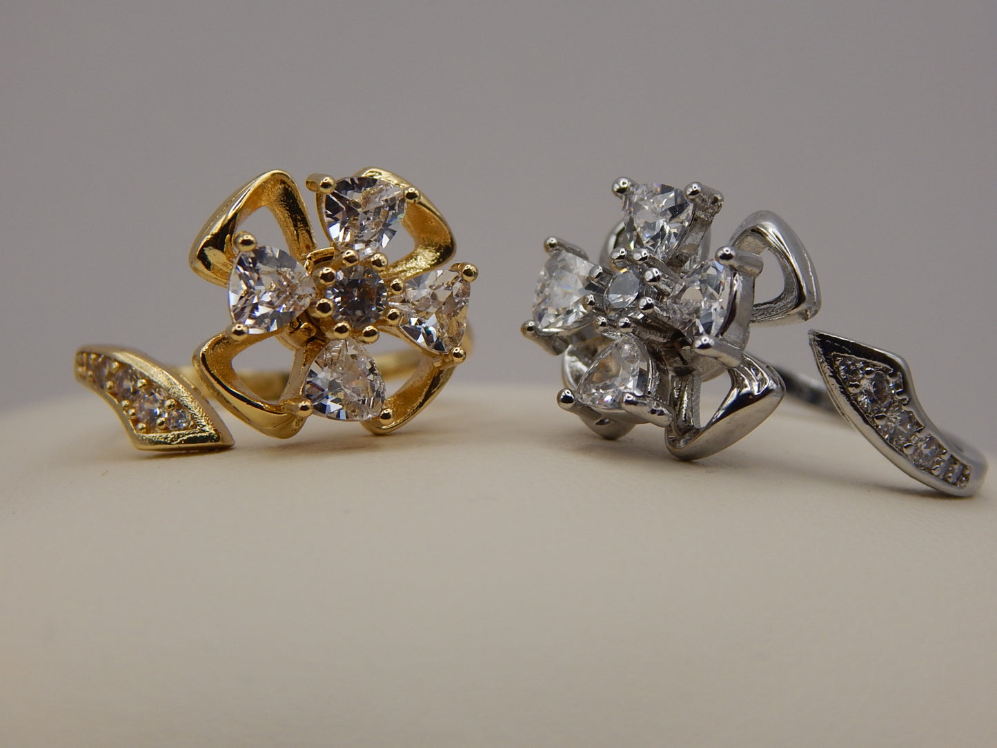 Jardin Spinning Adjustable Ring — Gold & Silver
