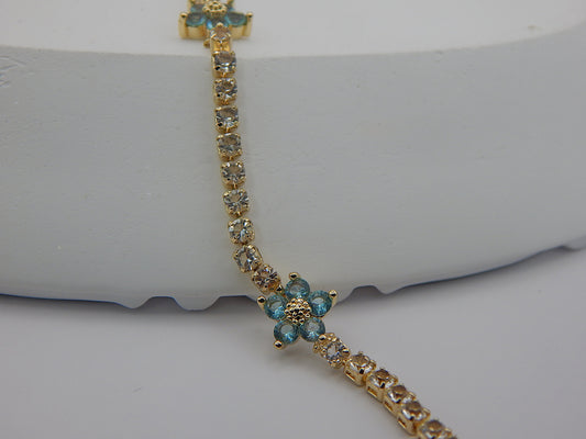blue blossom girl bracelet