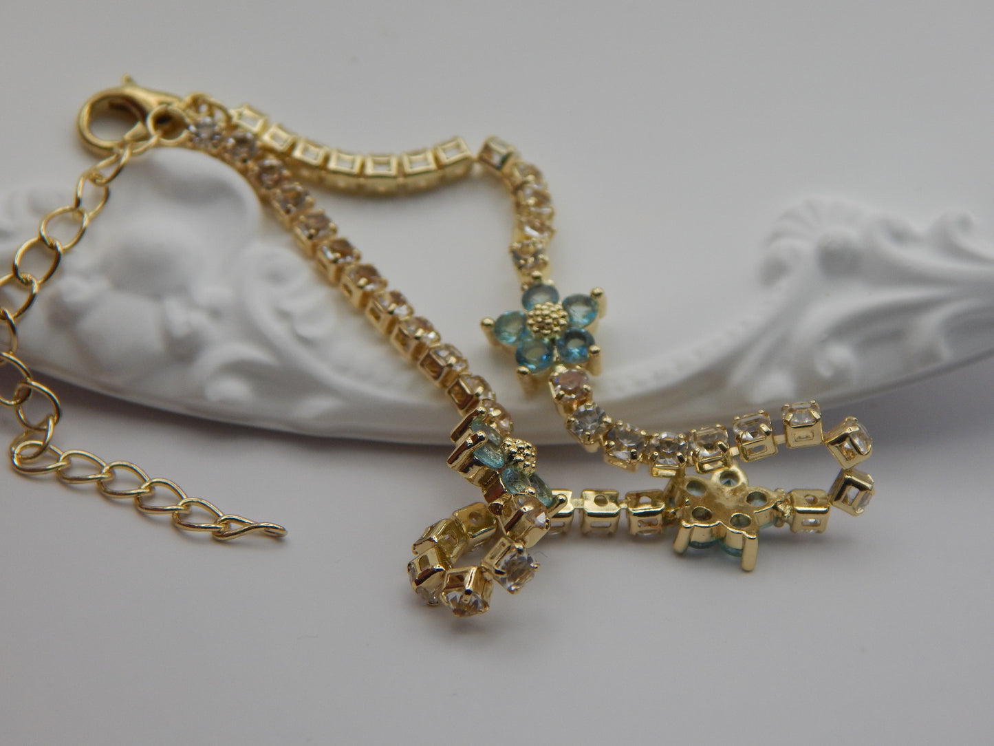 blue blossom girl bracelet