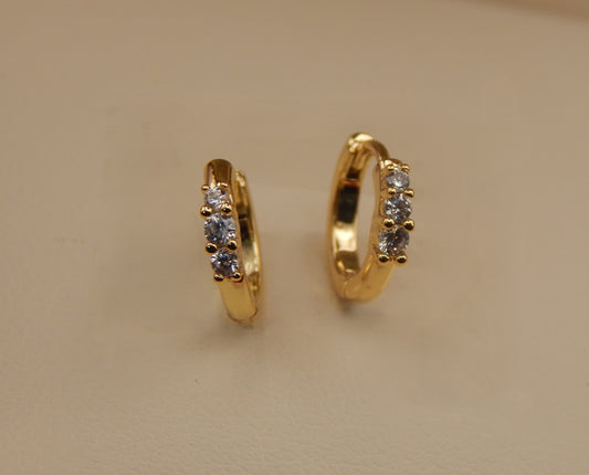 18K Gold Plated Hoop Earrings