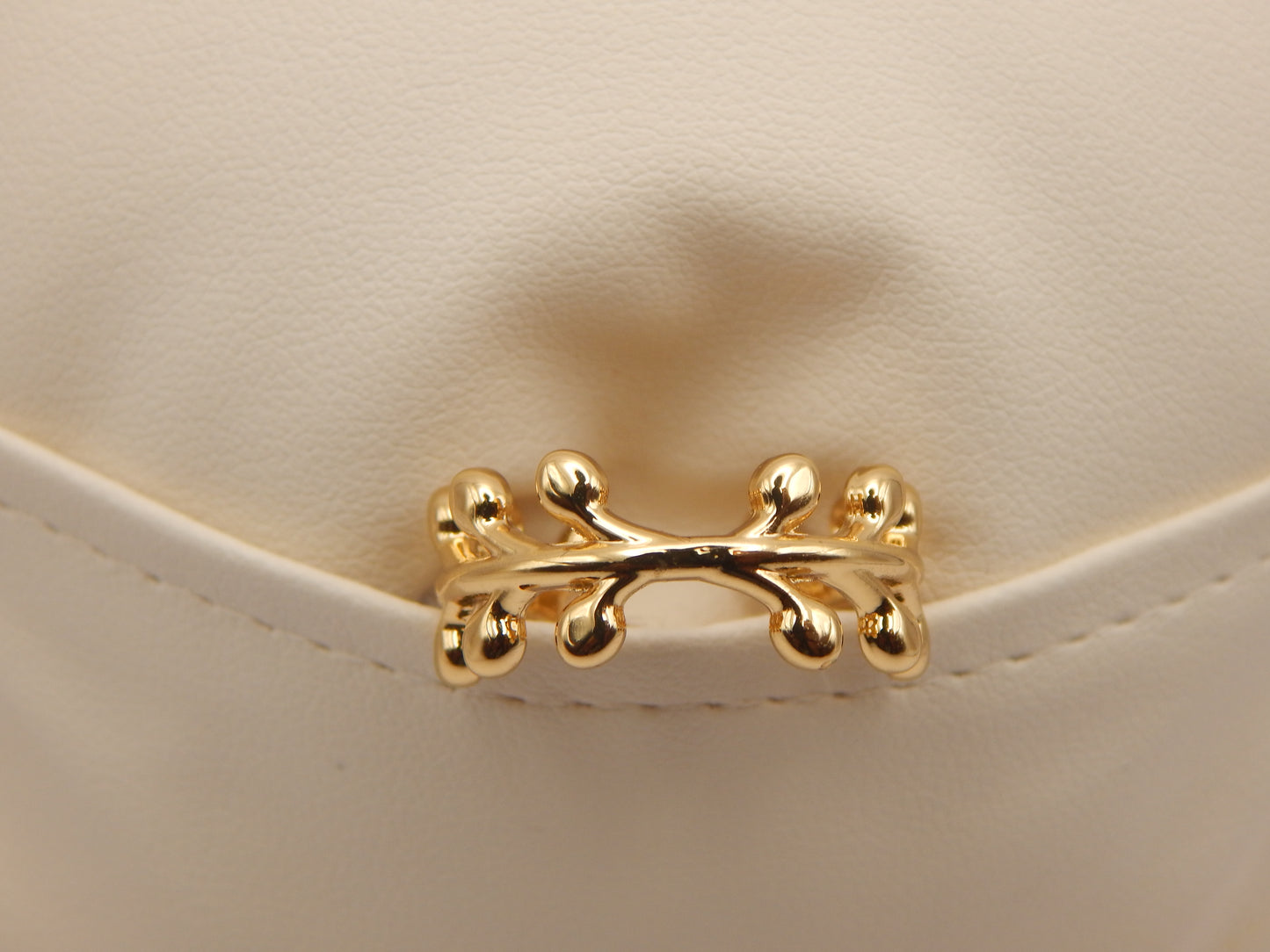 18K Gold Plated Adjustable Ring