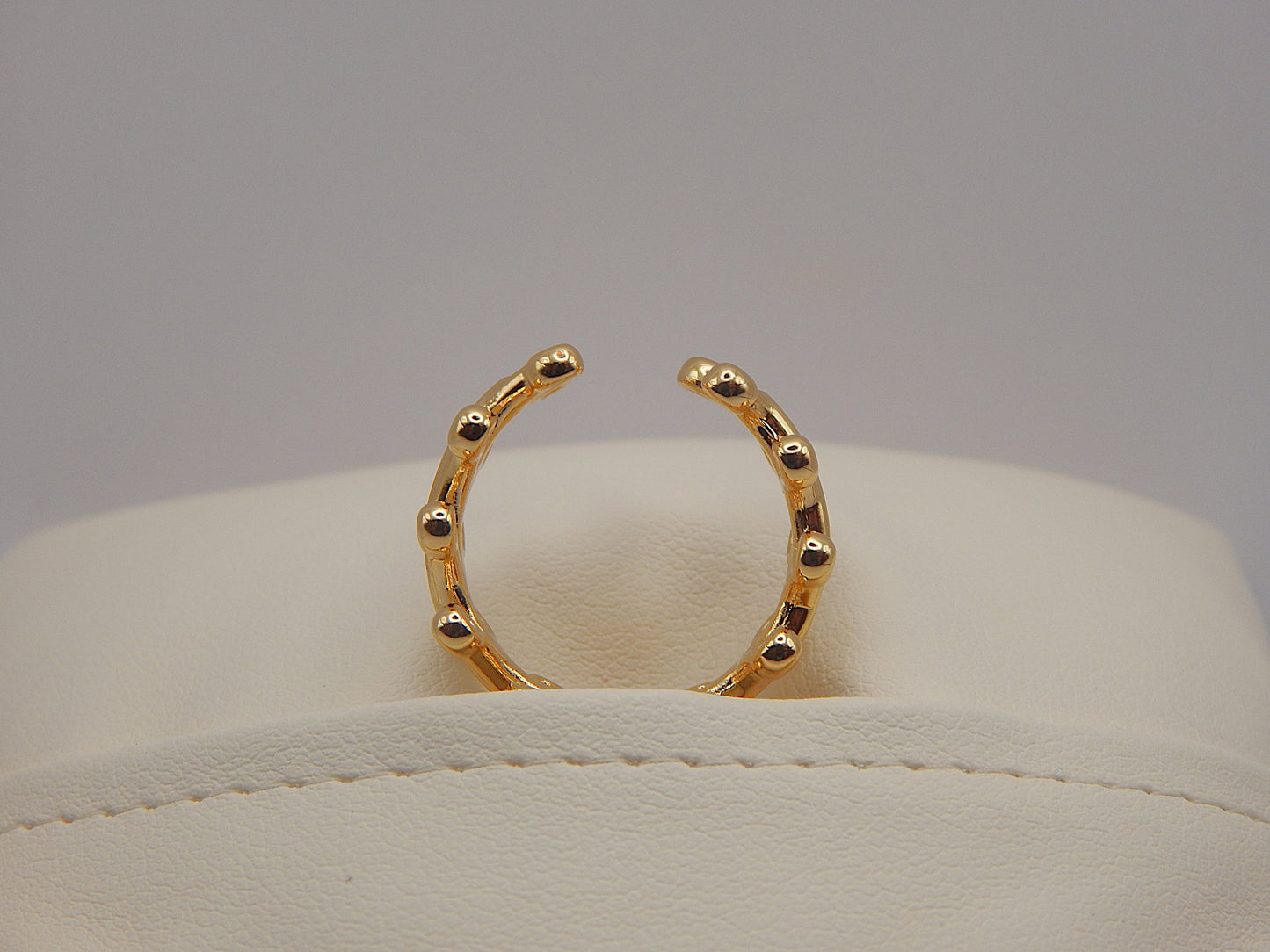 18K Gold Plated Adjustable Ring