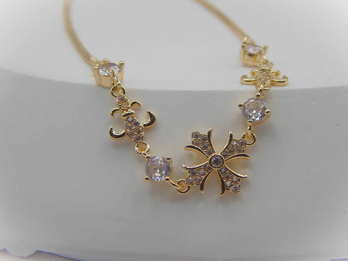 Gold & Silver Plated Arm Bracelet