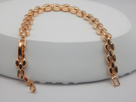 18K Gold-Plated Brass Chain Bracelet