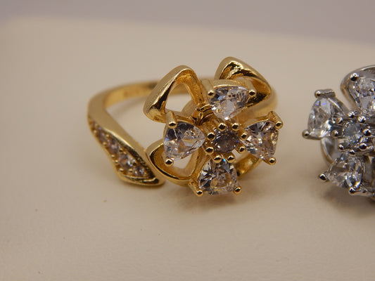 Jardin Spinning Adjustable Ring — Gold & Silver