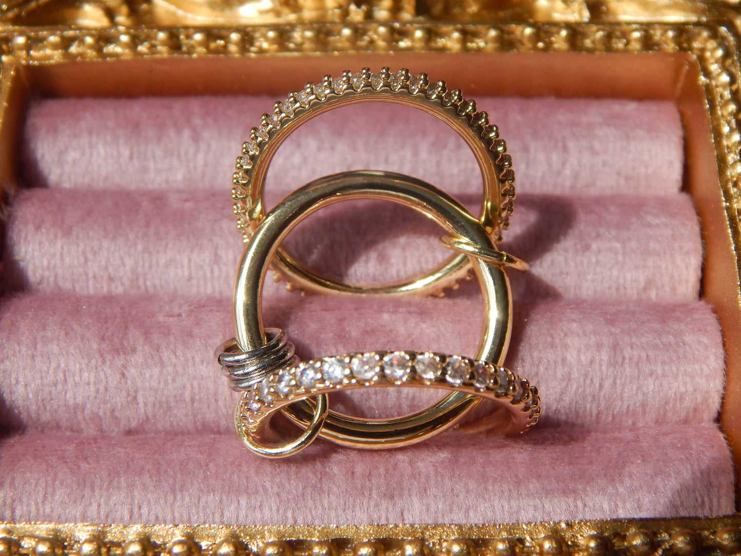 Stainless Steel Stack Ring Set — Gold & Silver