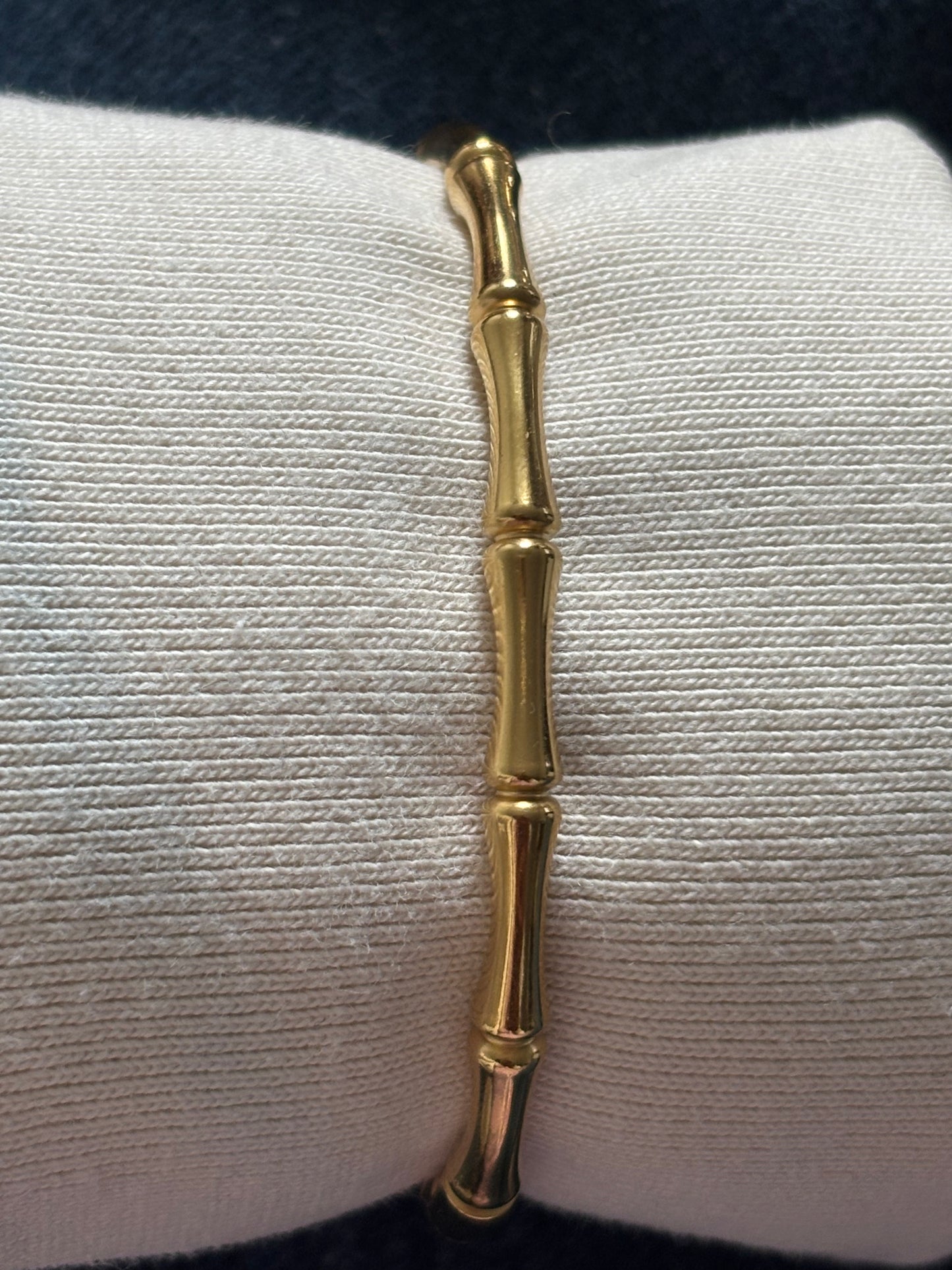 Bone bangle Bracelet — Gold & Silver