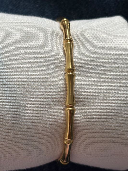 Bone bangle Bracelet — Gold & Silver