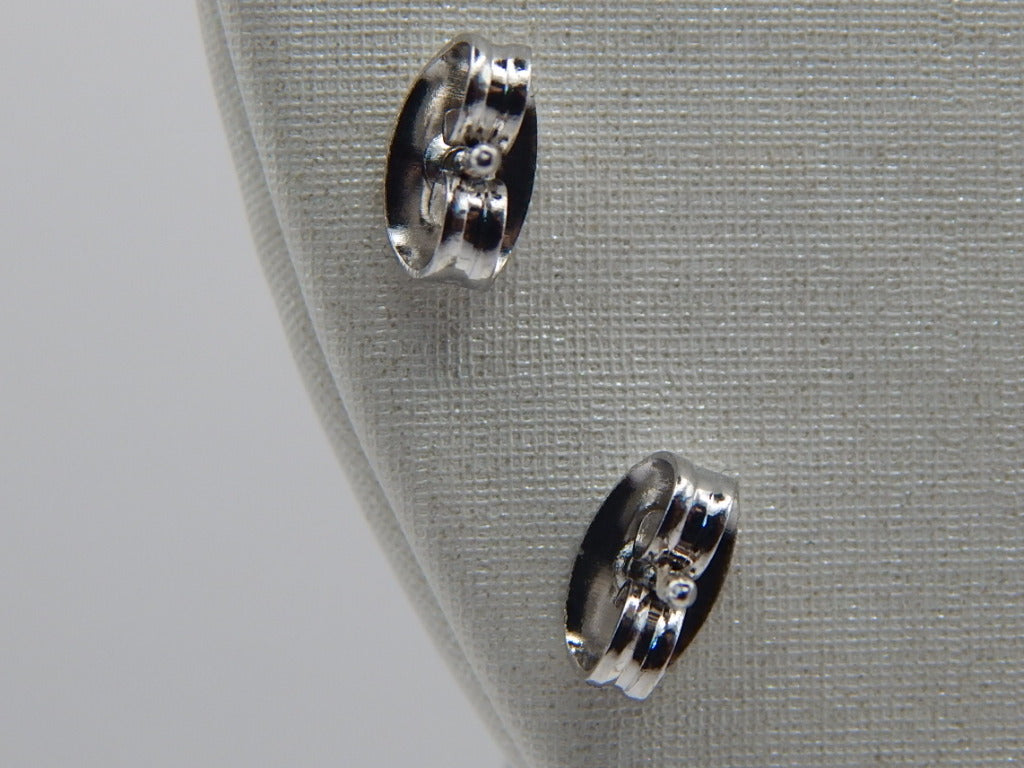 Flower Stud Earrings — Pink & Green